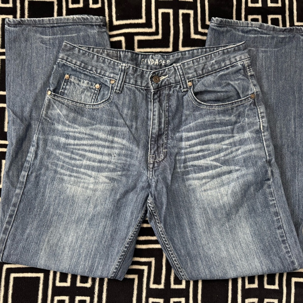 Flypaper Men's Relaxed Fit Jeans in Classic Blue
